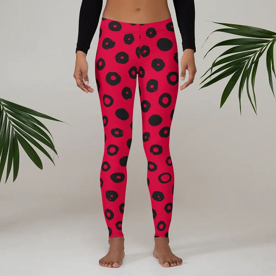 Customizable Polka-Dot Power Leggings product image (3)