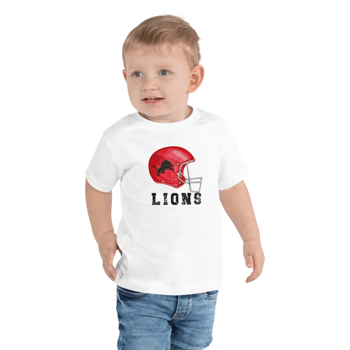 Toddler Boys Lions Football T-Shirt (Homemade) product image (2)