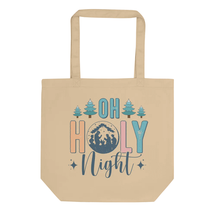 Oh Holy Night Eco-Friendly Christmas Tote Bag product image (4)