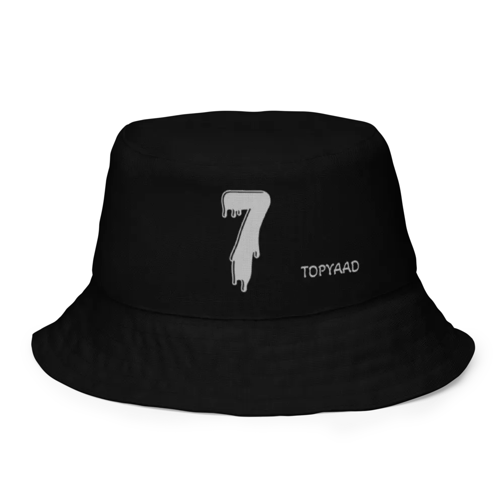 Melting Number 7 Reversible Bucket Hat product image (8)