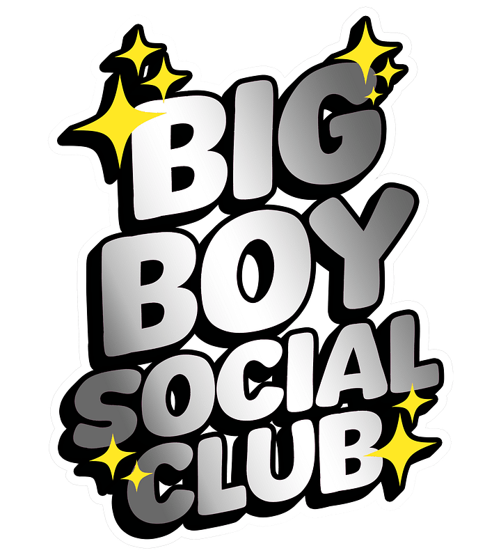 Big Boy Social Club Sticker - SILVER product image (1)