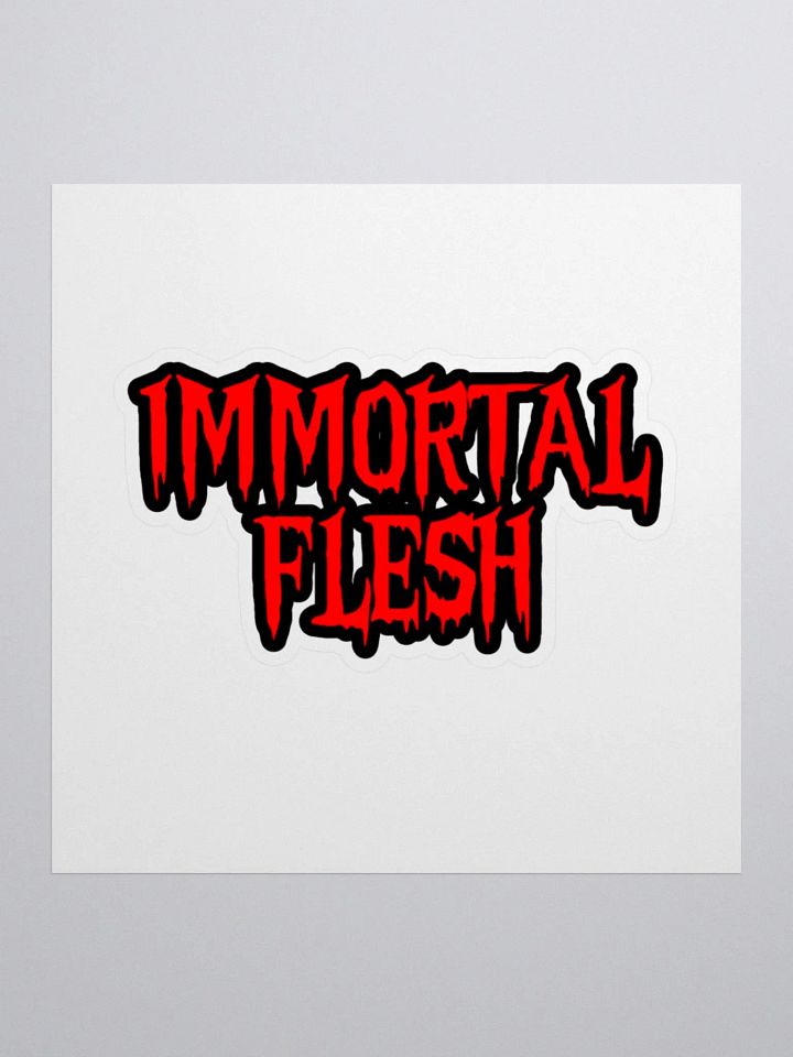 Flesh Logo Sticker (Red) product image (1)
