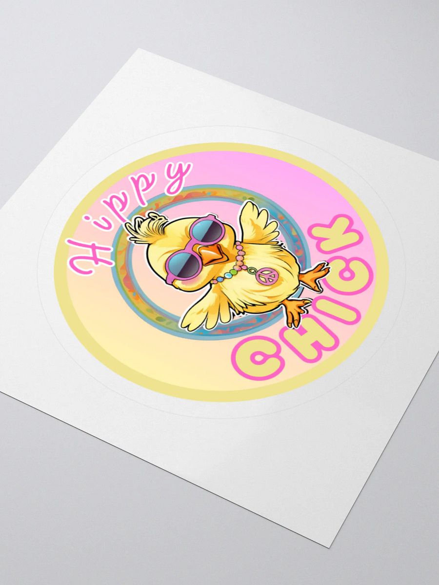 Cute Hippy Chick Easter Sticker product image (9)