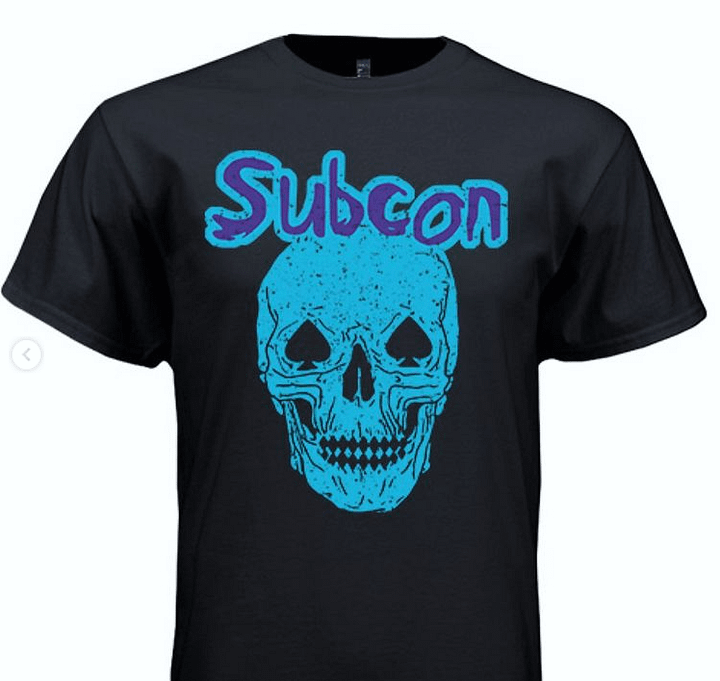 Spade Skull Tee (Black/blue) product image (1)