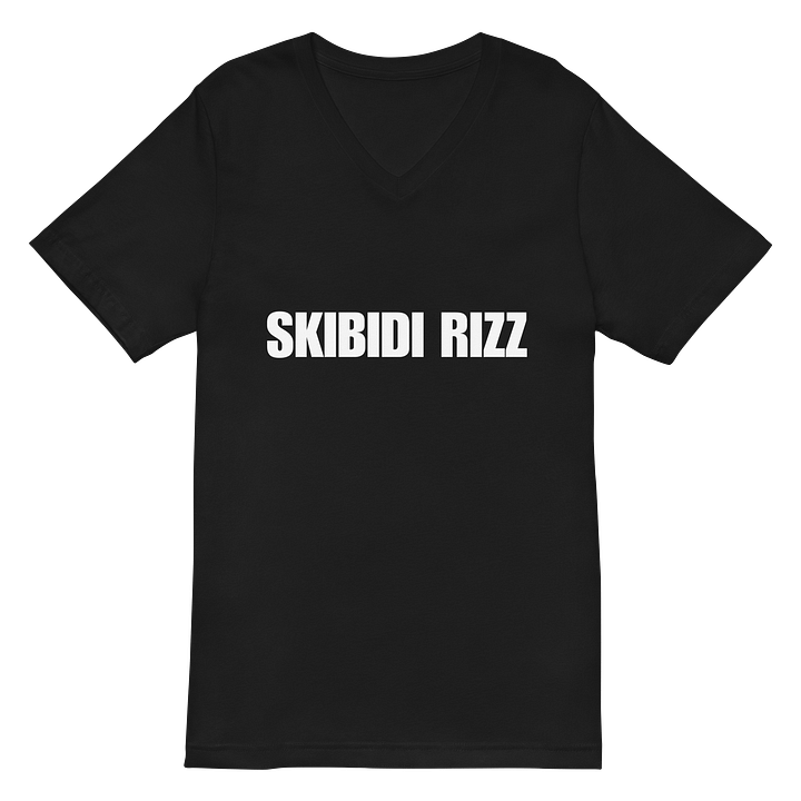 SKIBIDI RIZZ V Neck Tee Shirt product image (1)