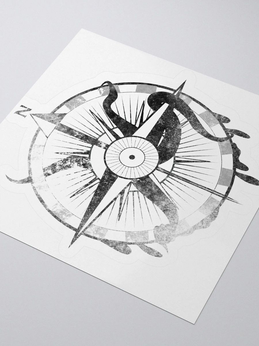 Here there be monsters - Black Sticker product image (12)