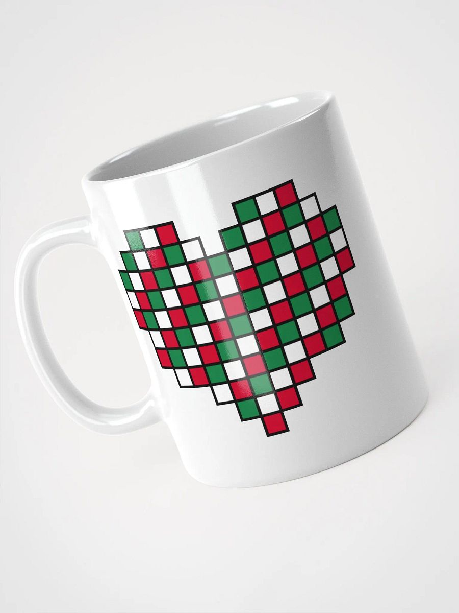 Candy Cane Heart White Glossy Mug product image (4)