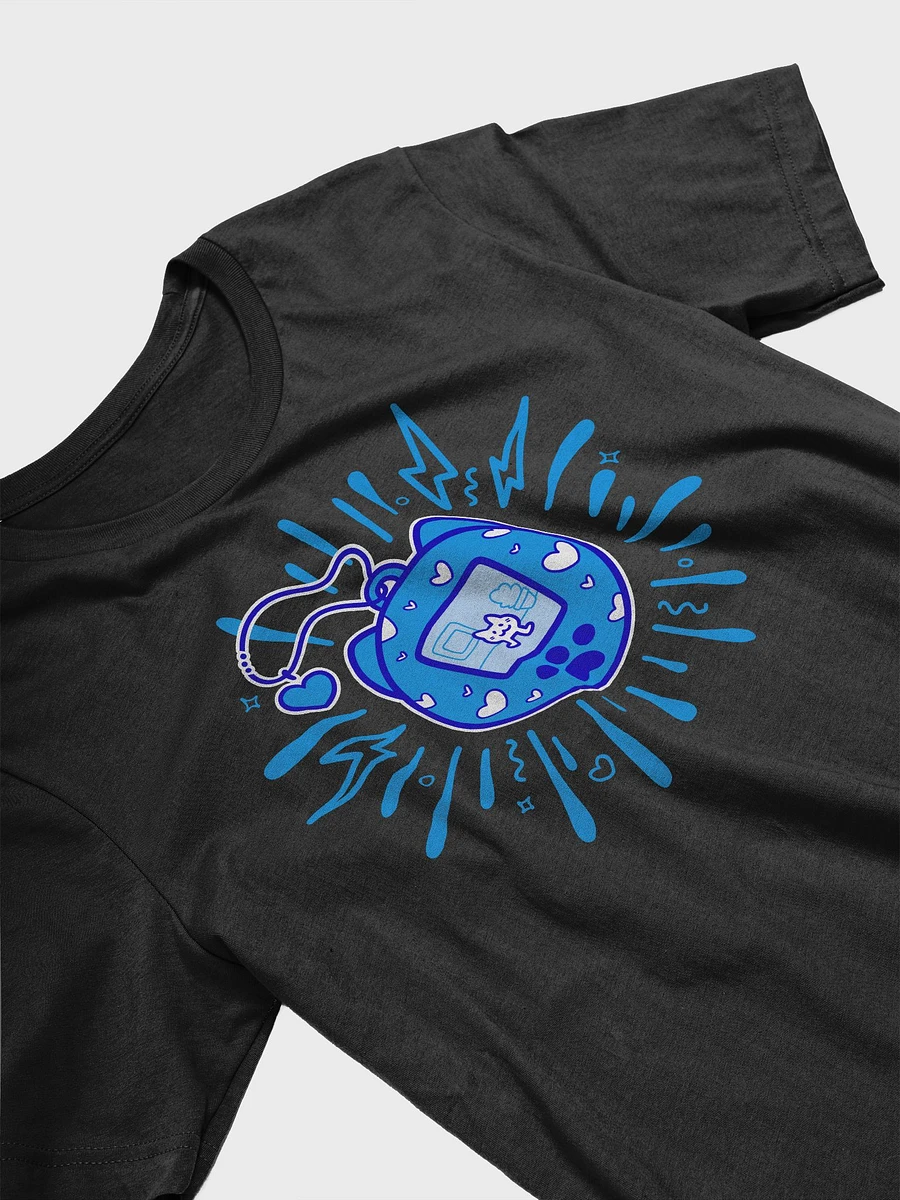 Lovely Digital Meow // T-Shirt - Blue - Dark Mode product image (3)