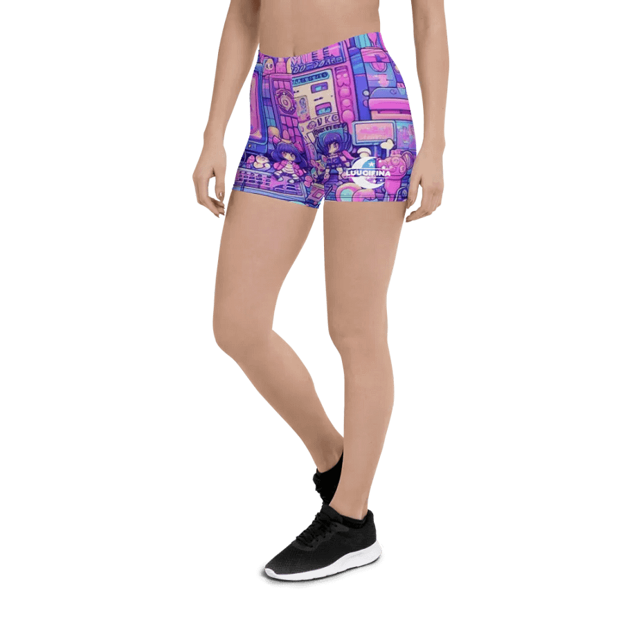Otaku Wonderland Yoga Shorts product image (6)
