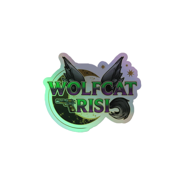 WolfcatRisi Logo Holographic Sticker (variant 2) product image (2)