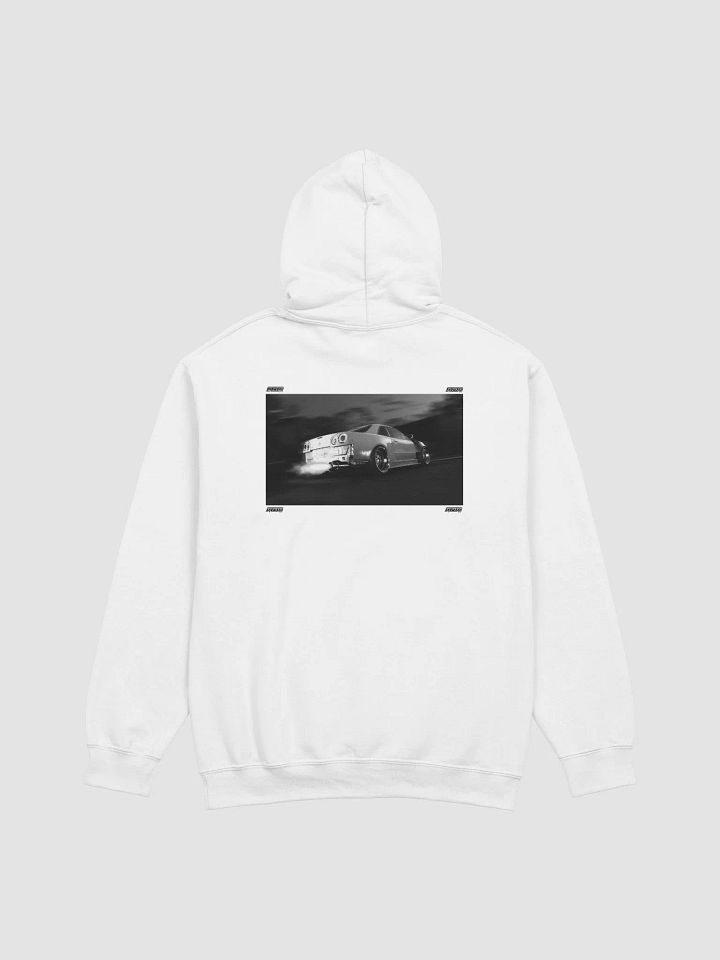 WHITE HOODIE / SKYLINE R-34 GT-R product image (1)