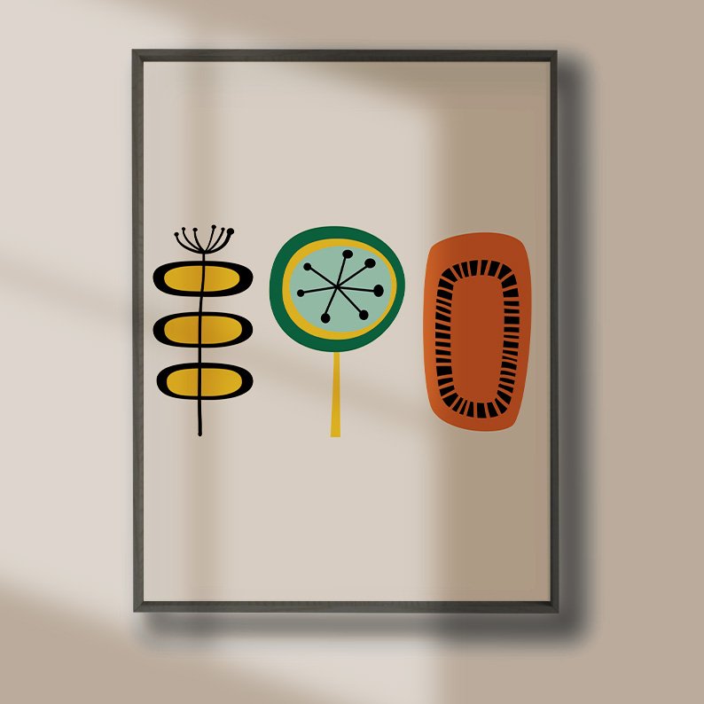 Mid Century Modern Gallery Wall Set of 6 DIGITAL Prints product image (10)