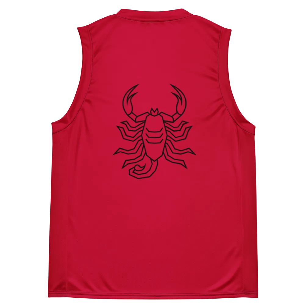 Stylish Scorpion All-Over Print Basketball Jersey product image (4)