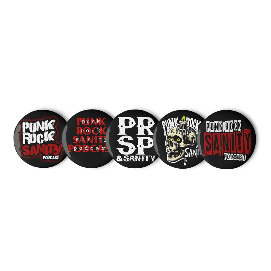 PUNK ROCK SANITY BUTTONS (5pc set) product image (3)