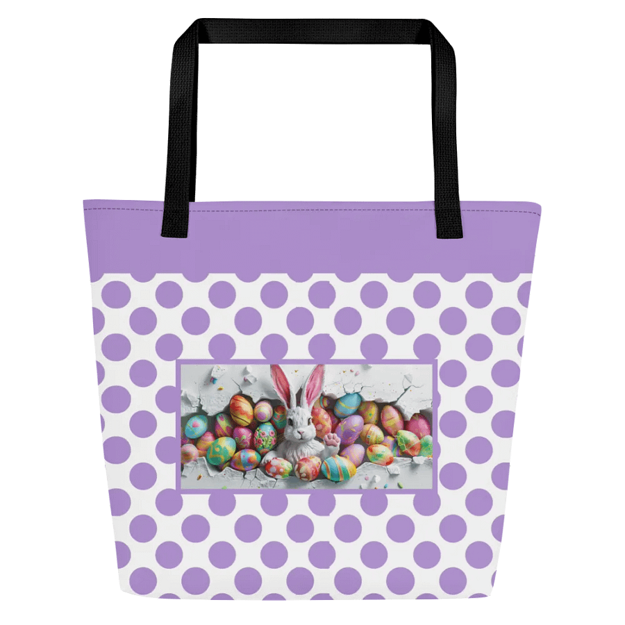 Easter Bliss Purple Bunny Tote product image (1)