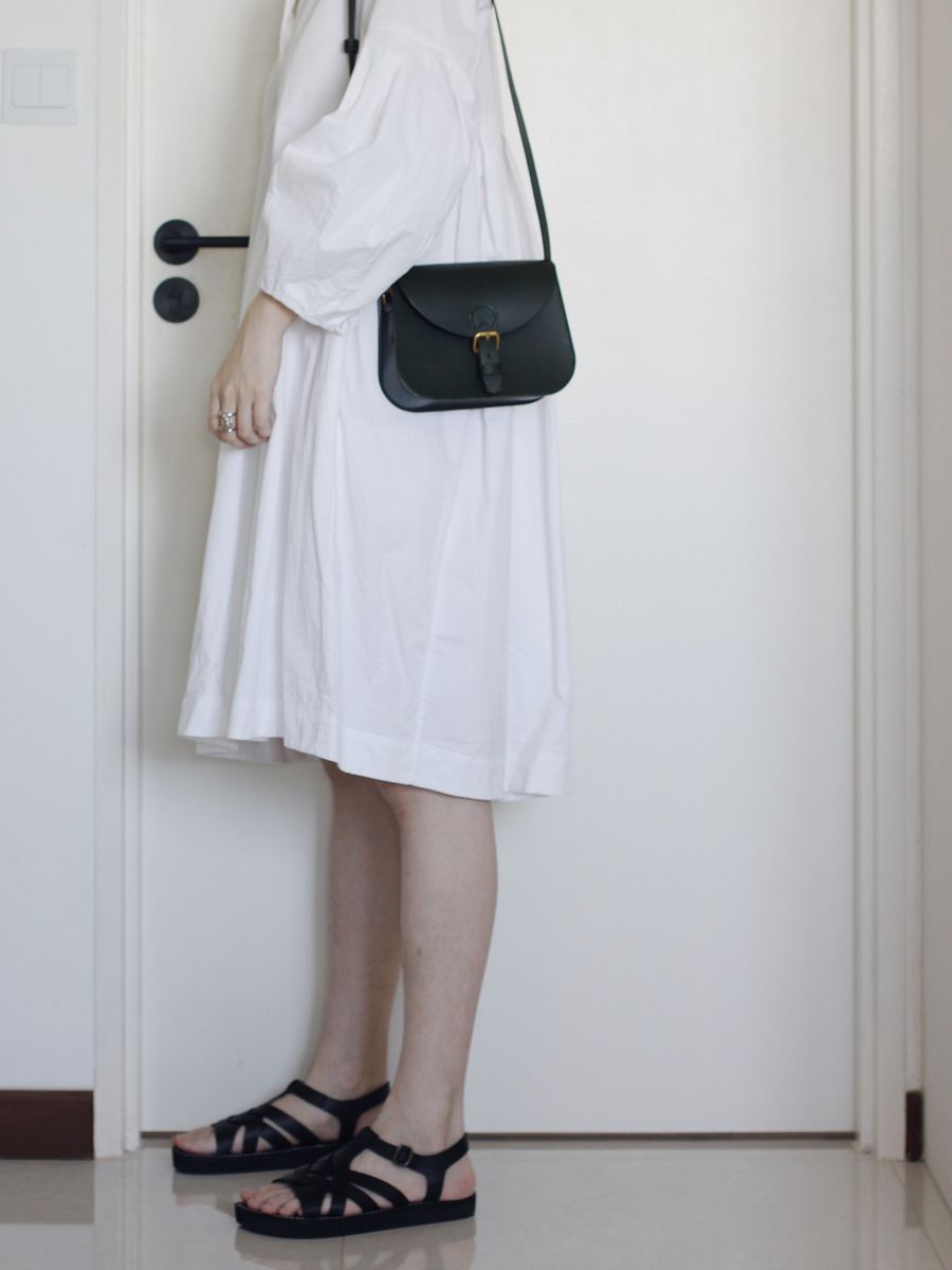 SPECIAL SALE - Dark Green Vegetable Tanned Leather Saddle Bag - Small product image (7)