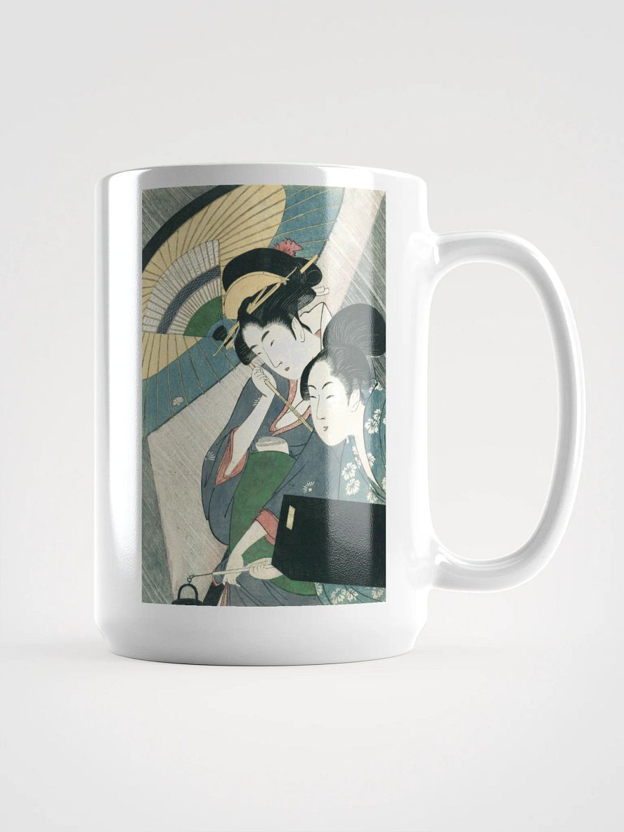 Two Japanese women with an umbrella Mug product image (1)