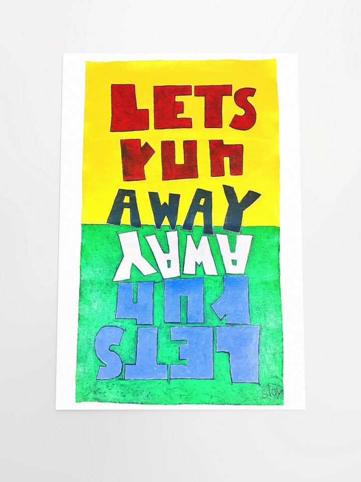 Lets Run Away Poster product image (3)