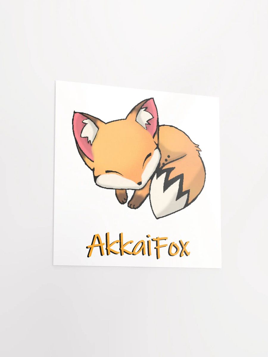 Sleepy Fox Poster product image (3)