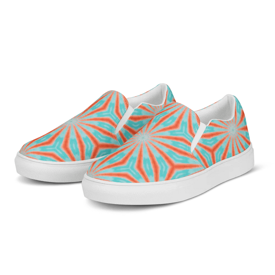 Radiant Burst Women's Canvas Slip-Ons product image (2)