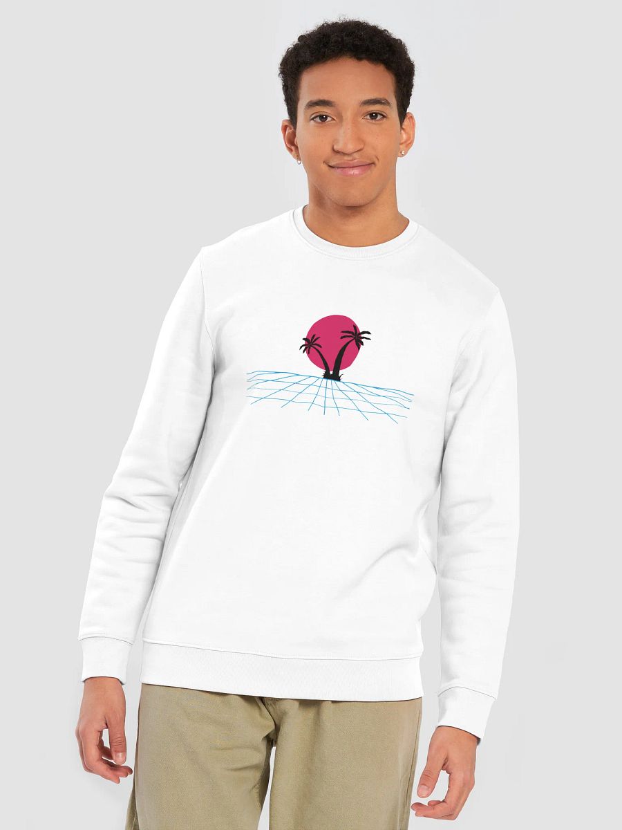 Synthwave Sunset Unisex Eco Sweatshirt product image (7)
