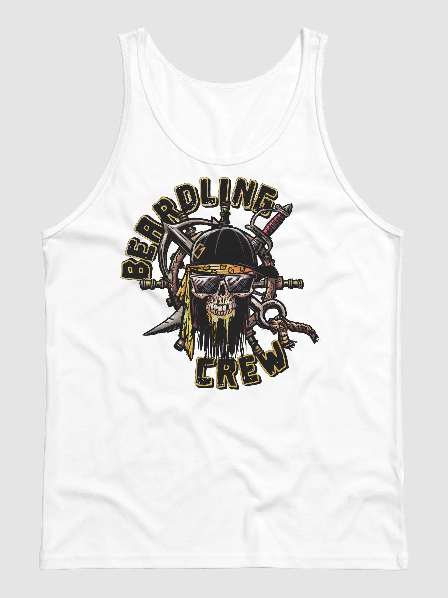 Beardling Crew Skull - Jersey Tank Top -Regular fit product image (17)