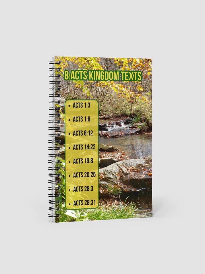8 Acts Kingdom Texts Spiral Notebook product image (1)