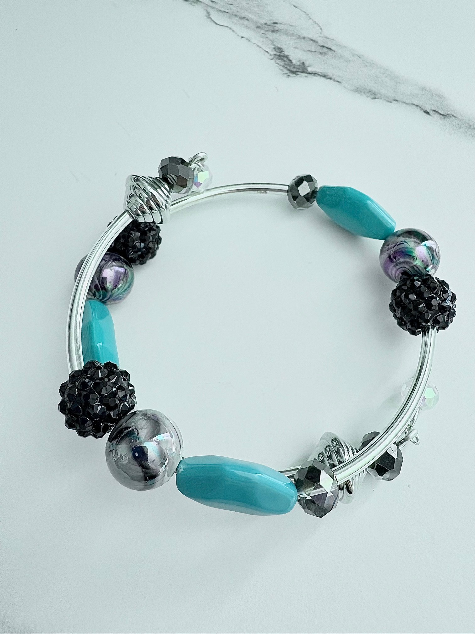 MFD-00072 | Handmade 8.25" Coil Bracelet | Coastal Charm Jewelry | by Monique Faella Designs™ product image (3)