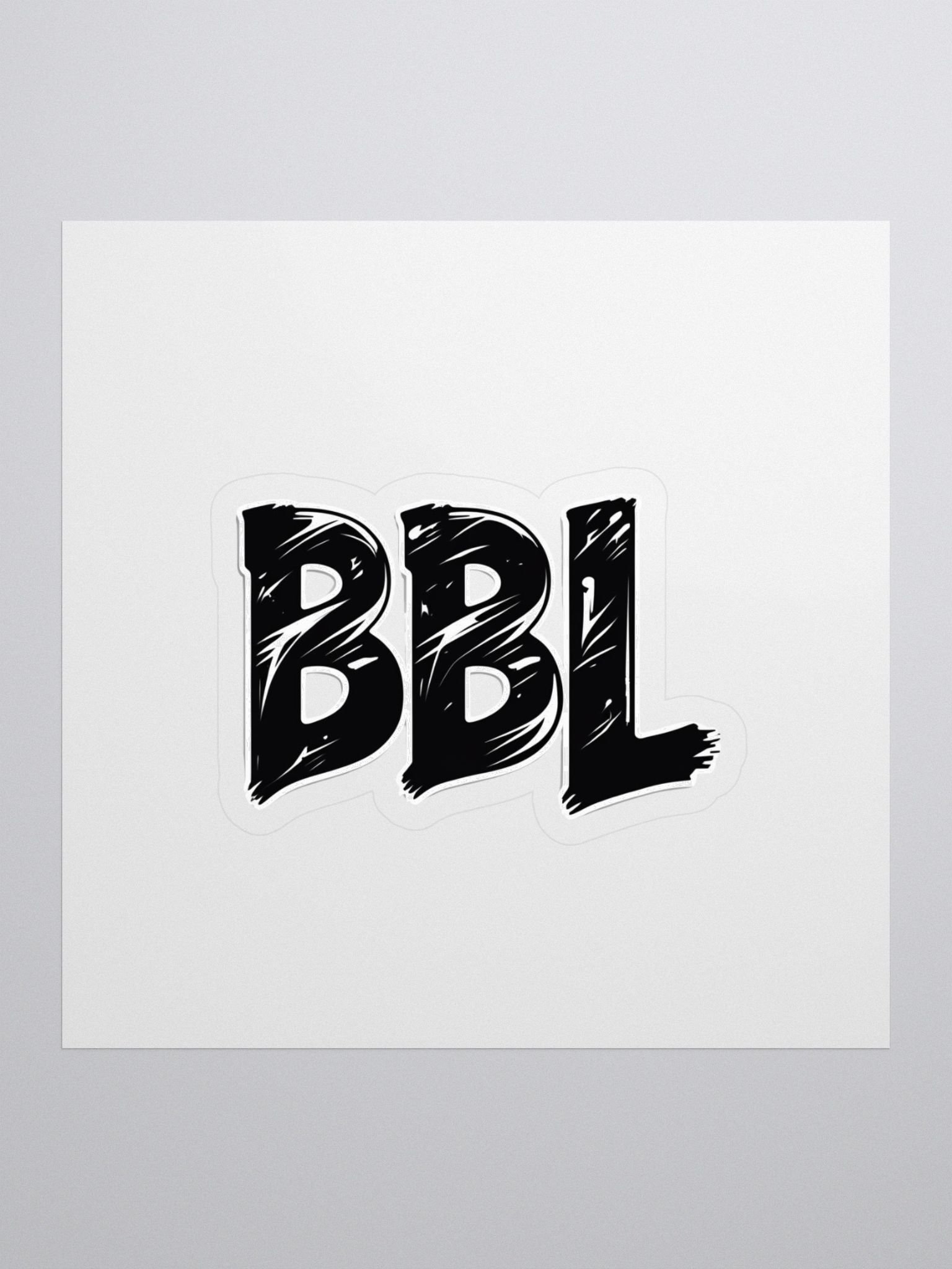 BBL Textured Kiss Cut Stickers product image (1)