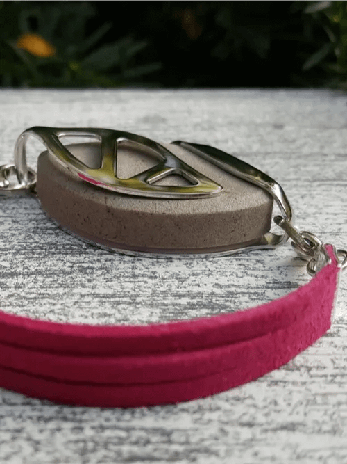 Dragonfruit Faux Suede Bracelet | Handmade Accessory for Bellabeat Leaf Urban & Ivy product image (1)