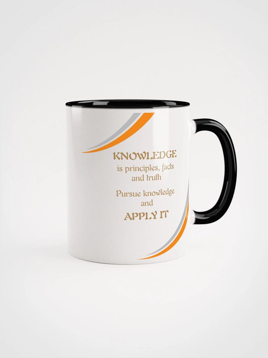 Knowledge Apply it Color Splash Ceramic Mug product image (1)