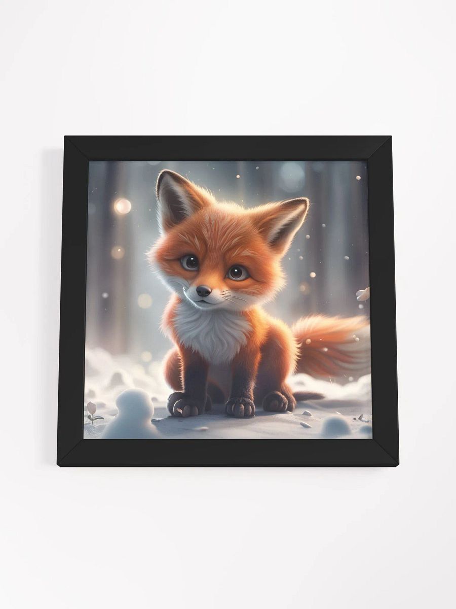 Framed Fox Snow Poster product image (34)