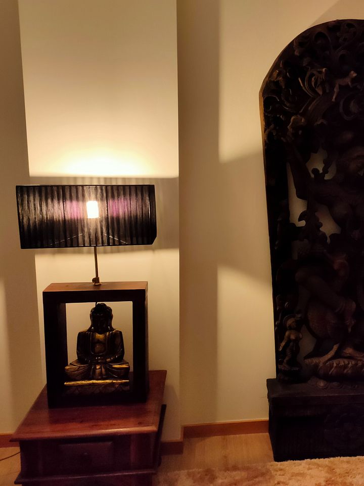 Candeeiro Buda de Madeira Vintage – Decoração Zen Exclusiva com Desconto e Estadia em Braga - Portugal! product image (2)