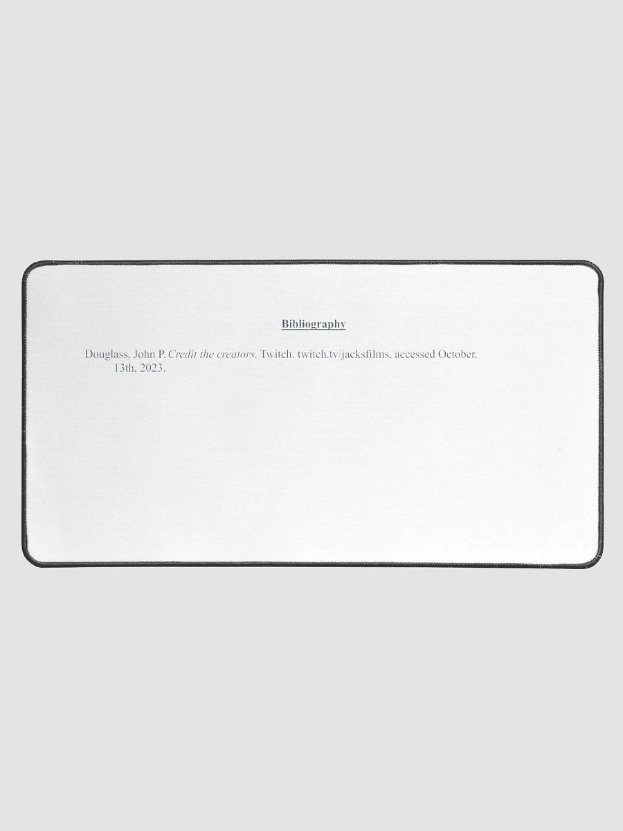 Credit the Creators Bibliography Desk Mat product image (1)