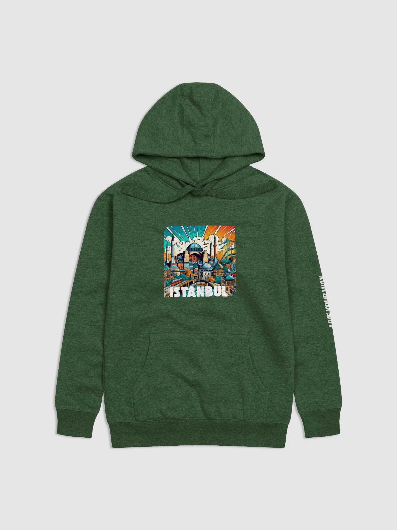 Empowerment Vertical Hoodie | AI Design Istanbul city Turkey product image (1)