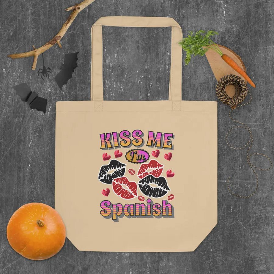 Kiss Me Im Spanish Eco-Friendly Tote Bag product image (4)