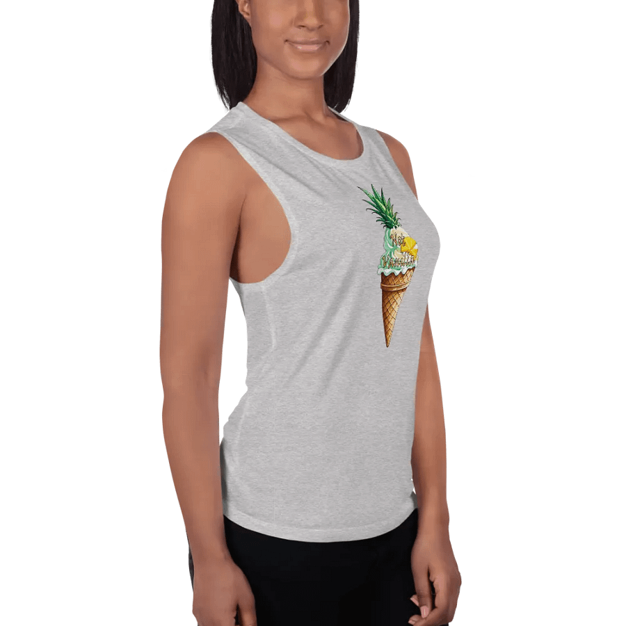 Not Vanilla Ice-cream cone flowy tank shirt product image (15)