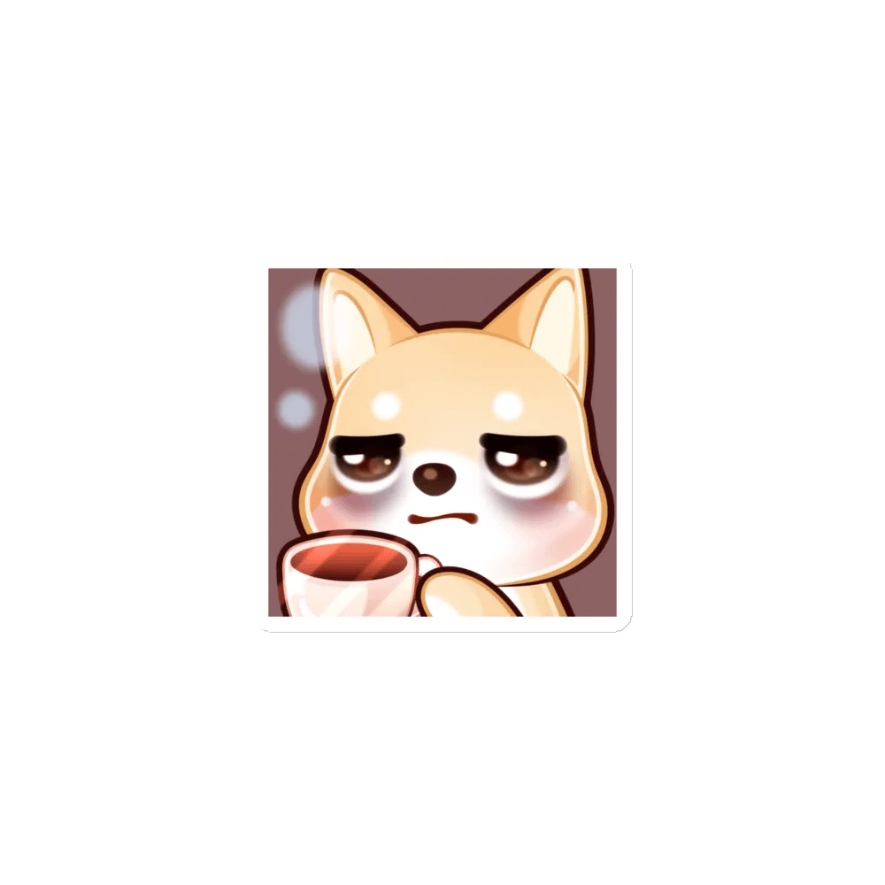 Shiba Coffee Emote Magnet product image (1)