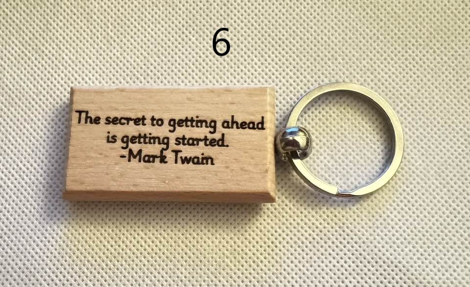 Wooden Engraved Keychains with Sayings & Quotes | Sweet, Sassy, Friendship & Love (3) product image (6)