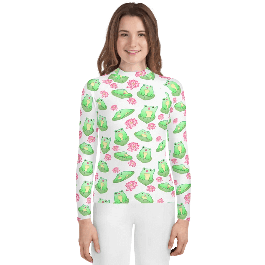 Kawaii Froggie Yout Rashie product image (1)