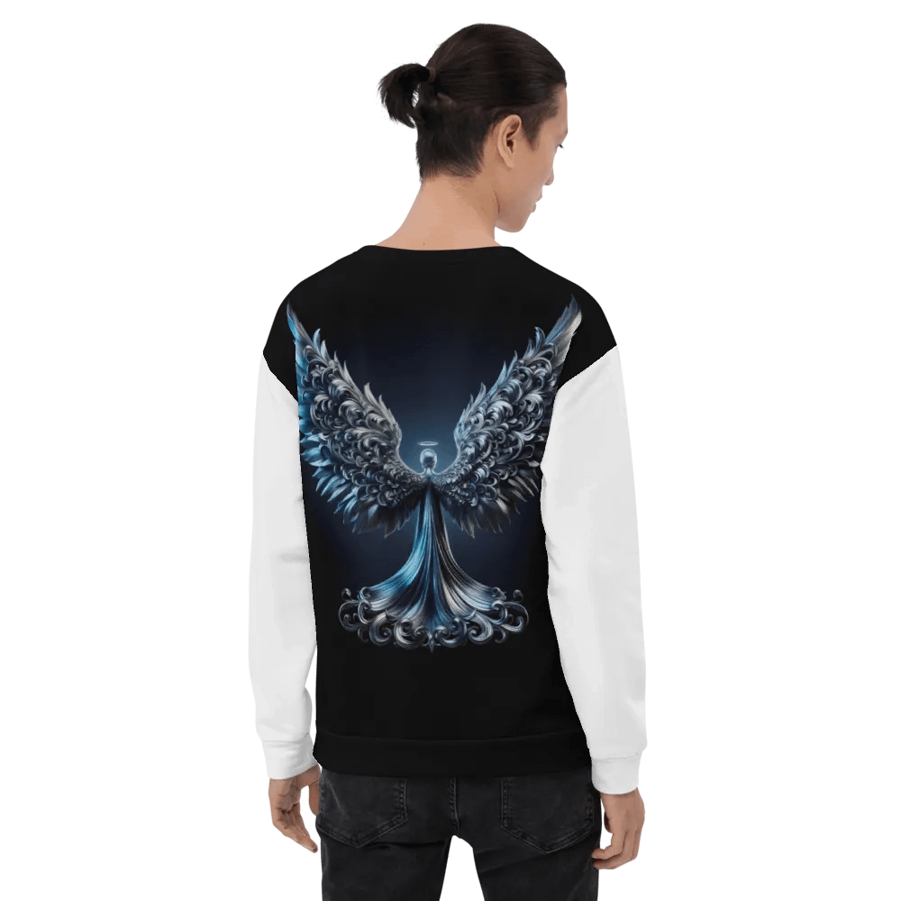 A Silver Angel and Cross - Unisex Sweatshirt #6 product image (7)