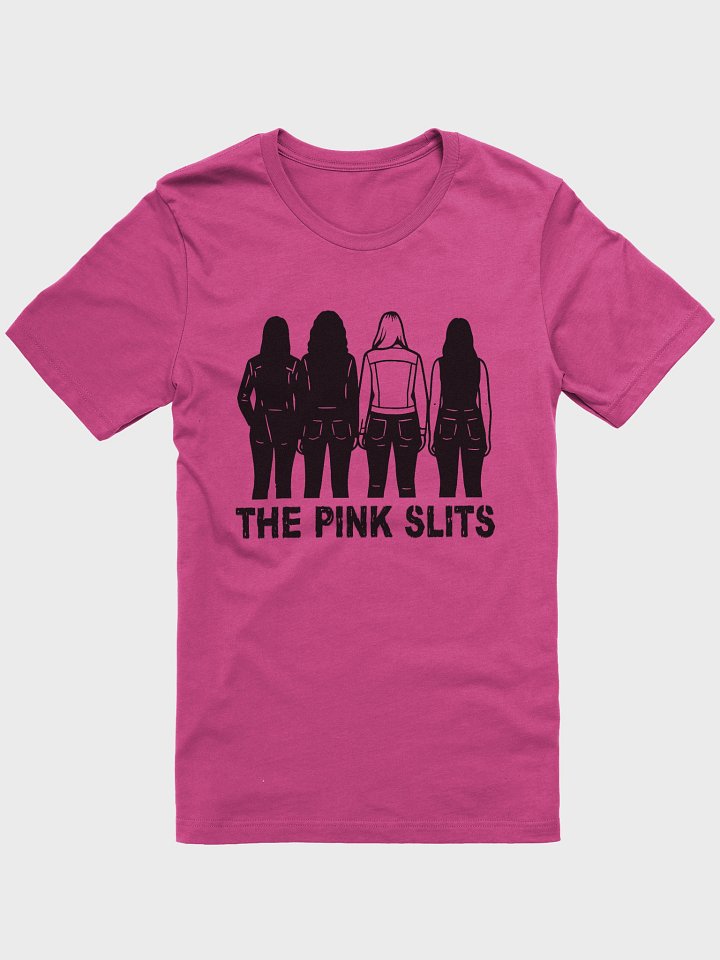 The Pink Slits supersoft silhouette tee (pink or white) product image (1)