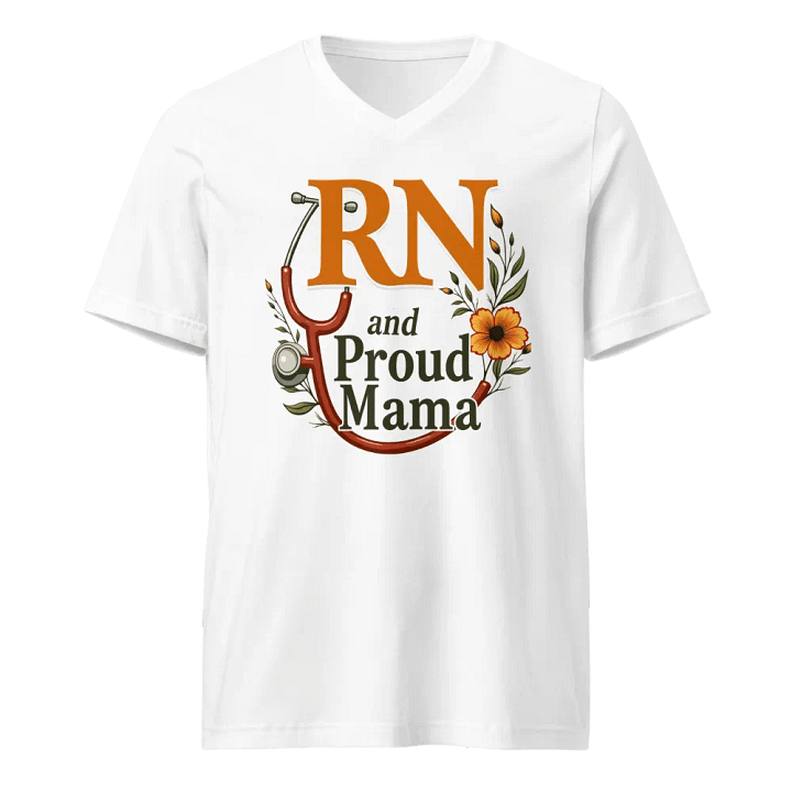 RN and Proud Mama V-Neck Tee product image (1)