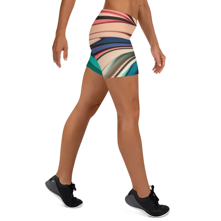 TDS Music Women's Bike Shorts with Abstract Geometric Print (XS-3XL) product image (2)