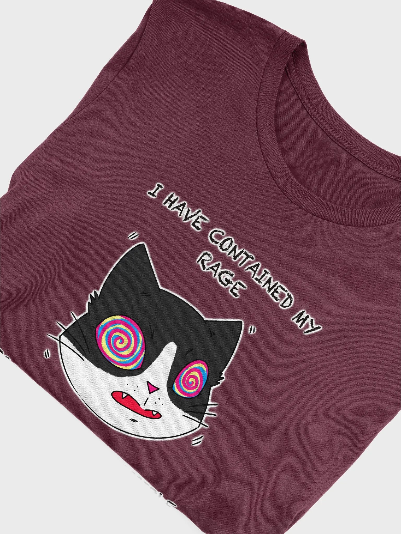Rage Cat With Text Supersoft T-Shirt Multicolor product image (37)