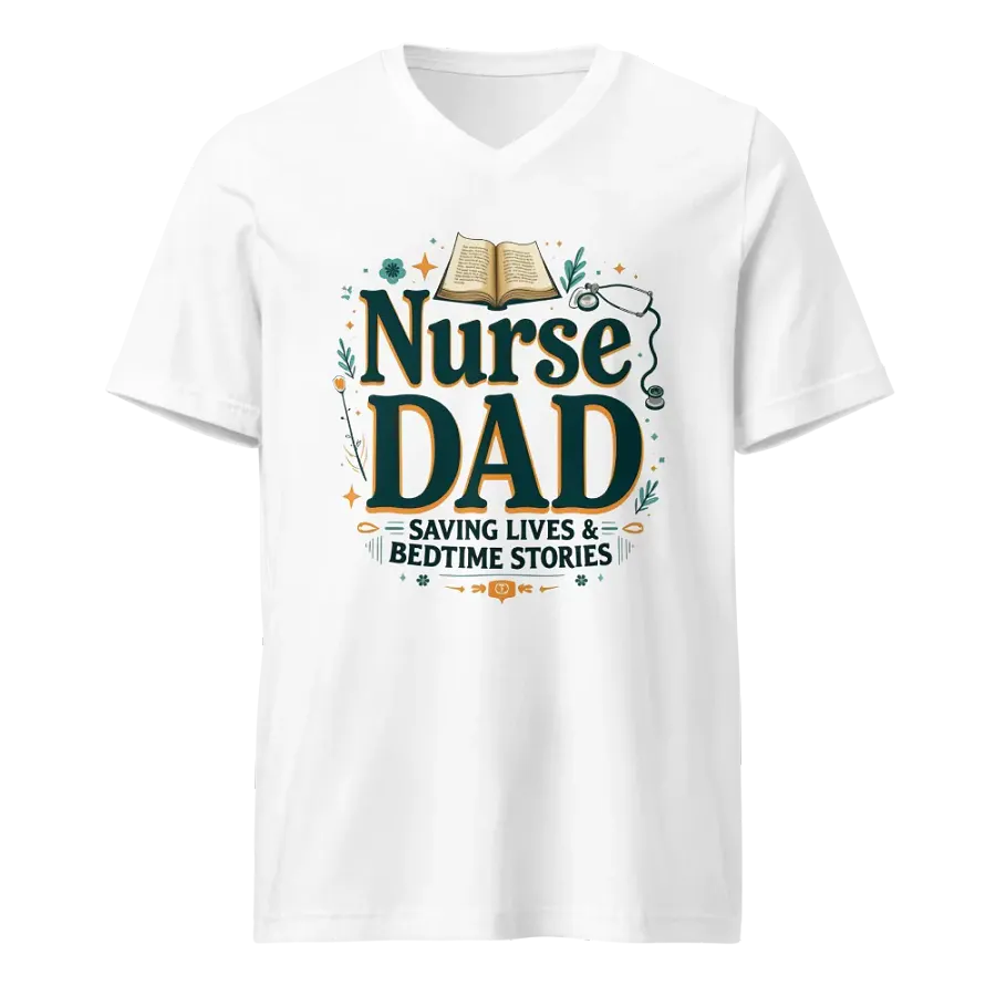 Nurse Dad Saving Lives Tee product image (1)