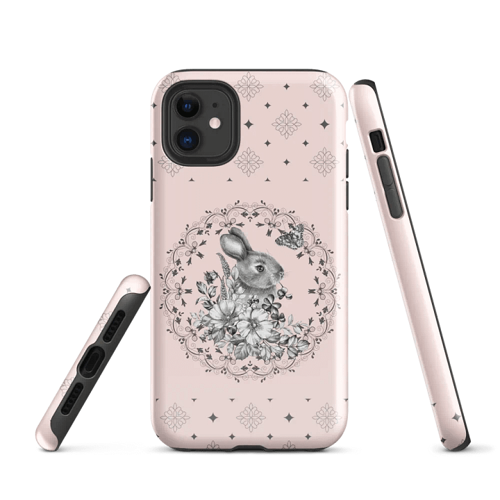 Floral Bunny iPhone® Tough Case product image (1)