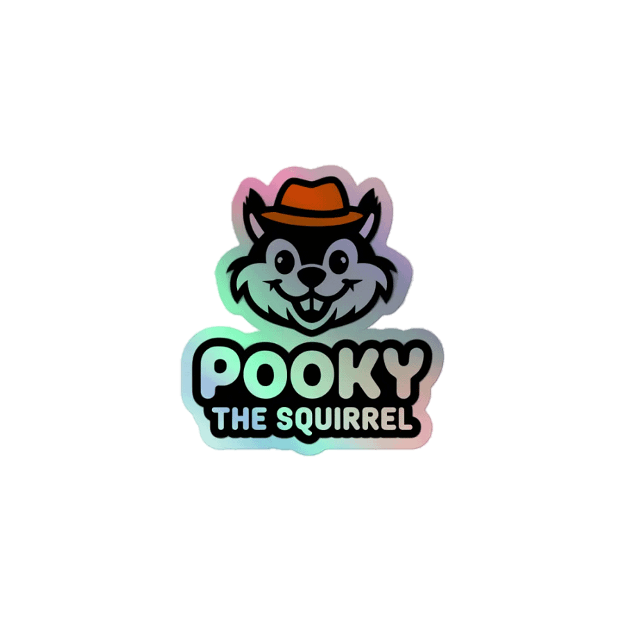 Pooky's Holographic Squirrel Sticker Set product image (1)