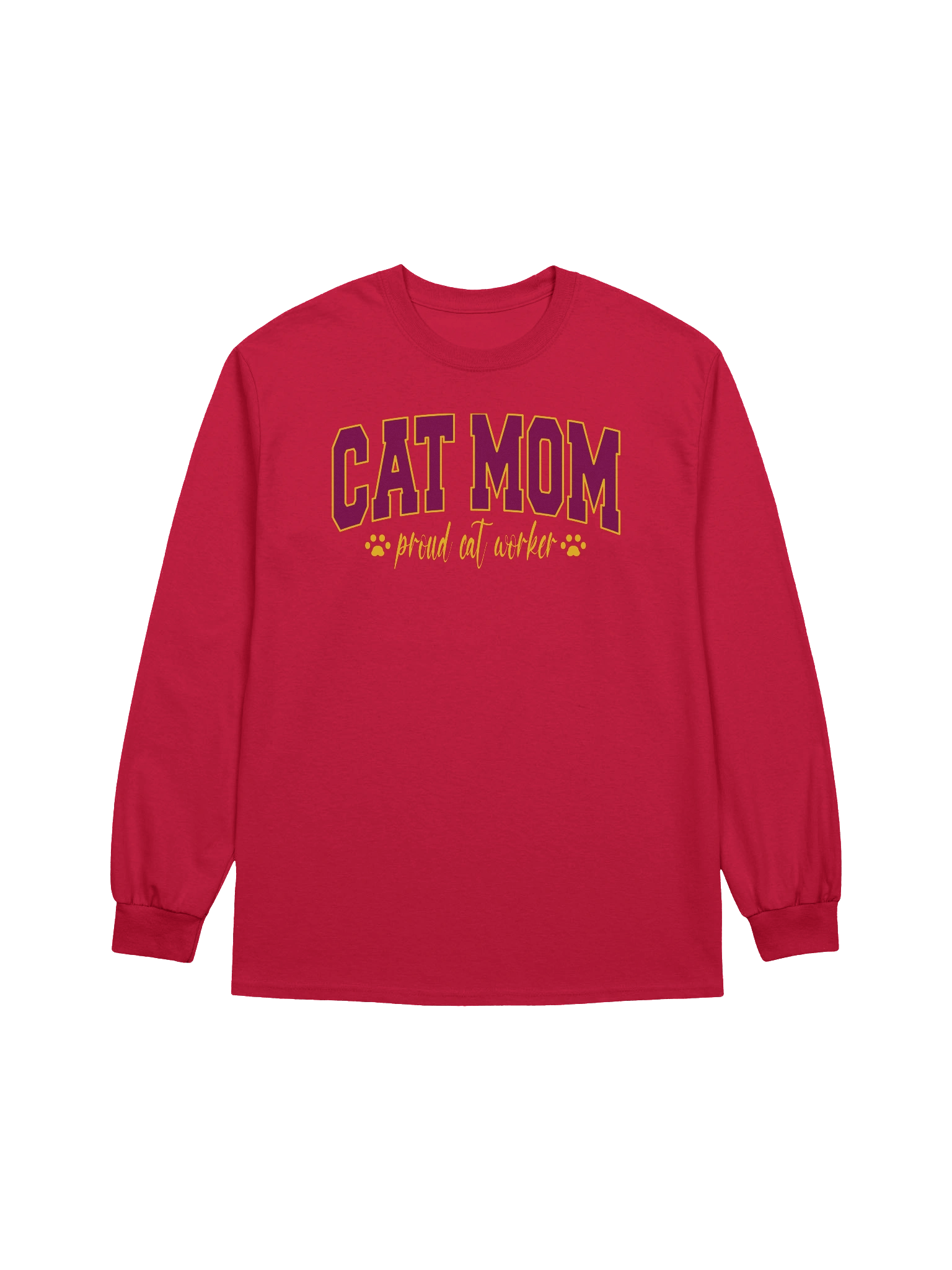 Cat Mom (proud cat worker) - Unisex Adult Long Sleeve T-shirt product image (1)