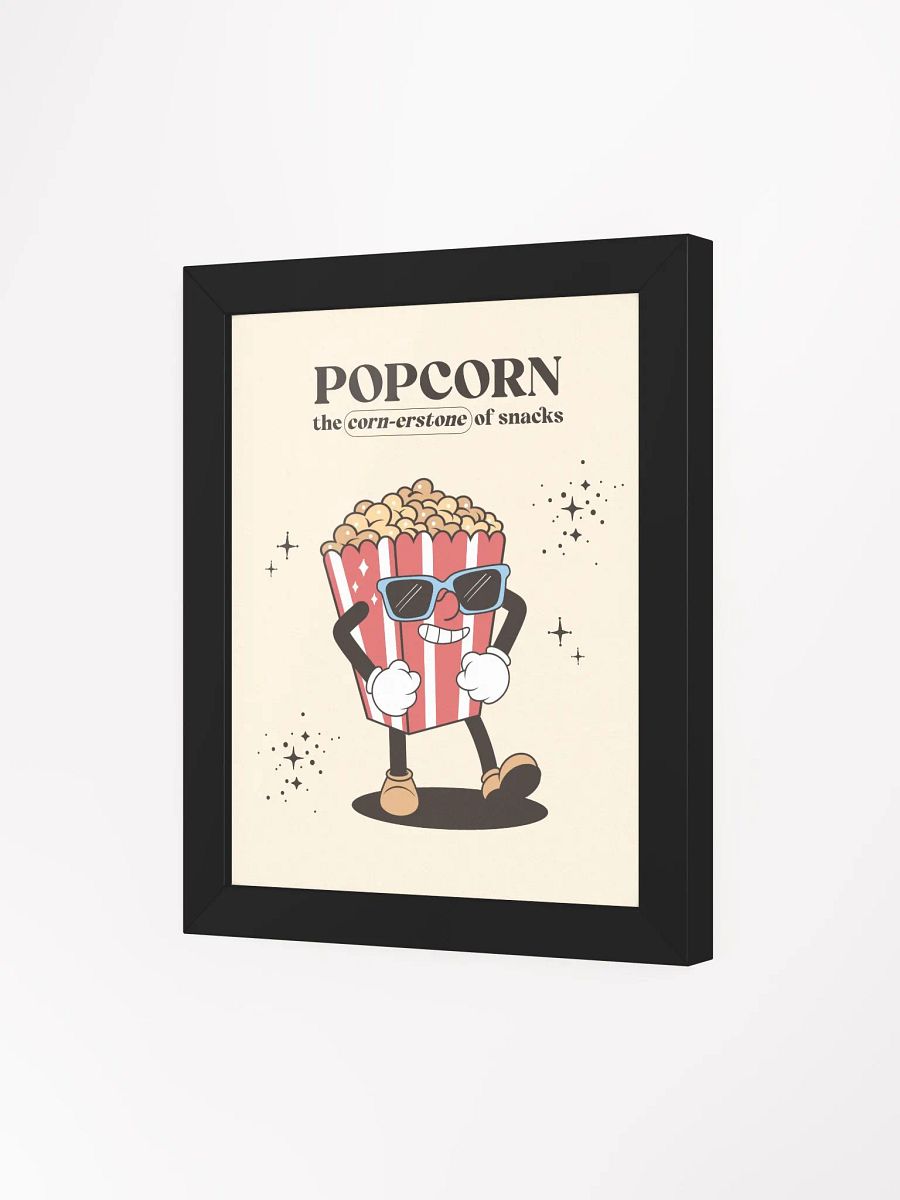 Retro Popcorn Snack Pun Framed Wall Art Print product image (31)